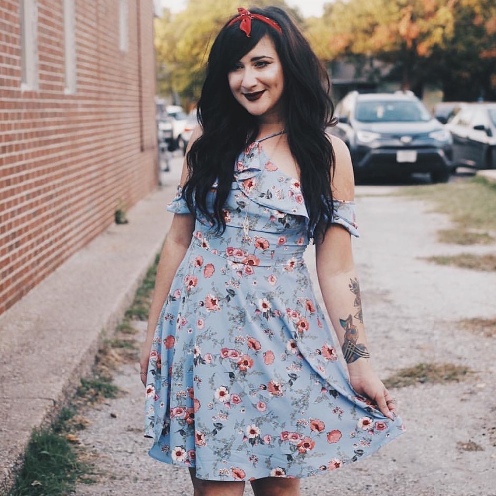Blue floral dress ❤️